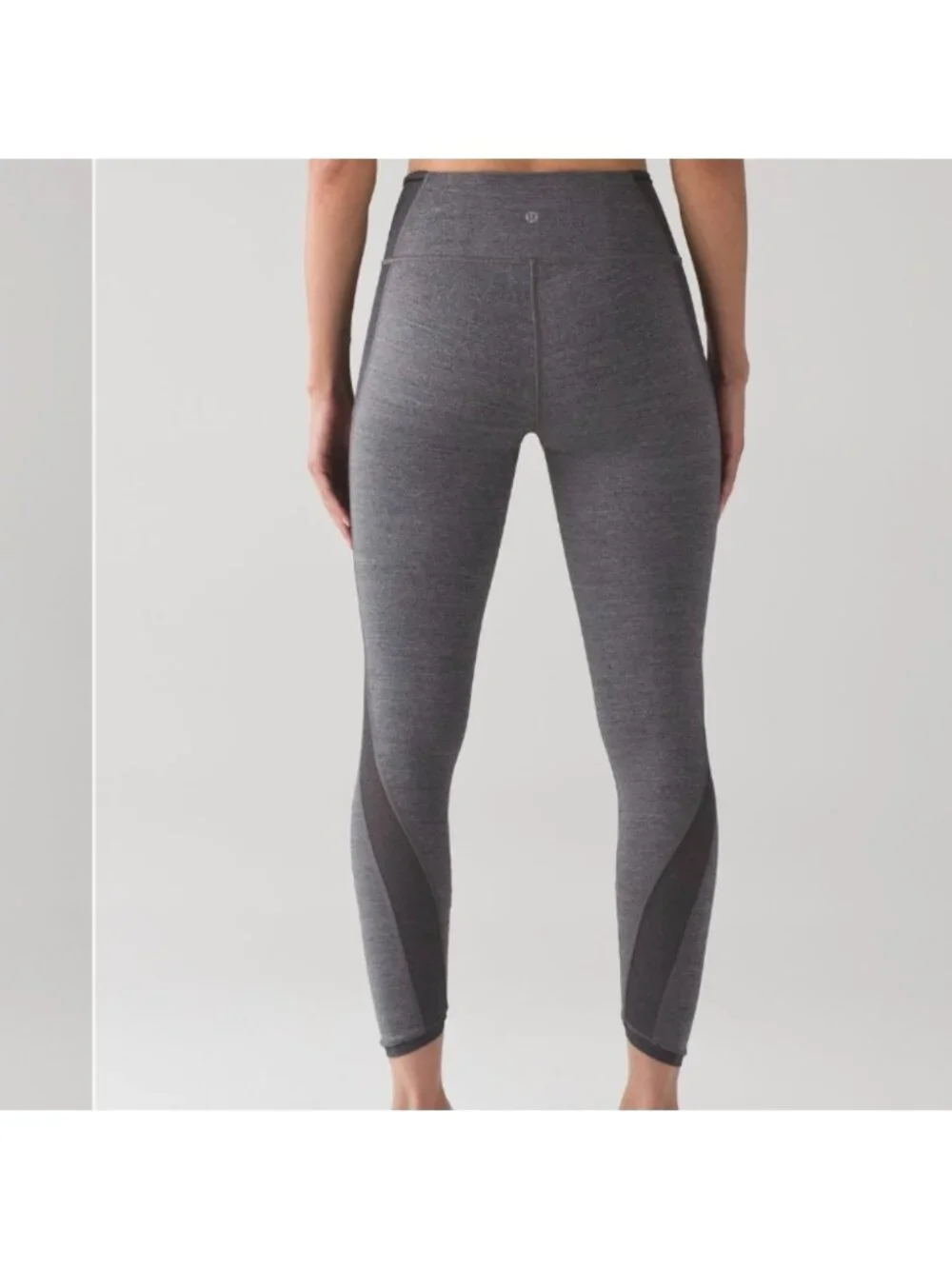 Lululemon Featherlight Tight Heathered Black